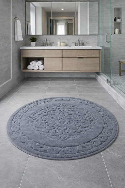 SN COTTONIA HOME ممسحة مستديرة قابلة للغسل مقاس 100 سم