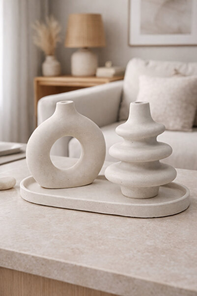 CLAYRAA Minimal Seramik Dekoratif 3’lü Set - 2
