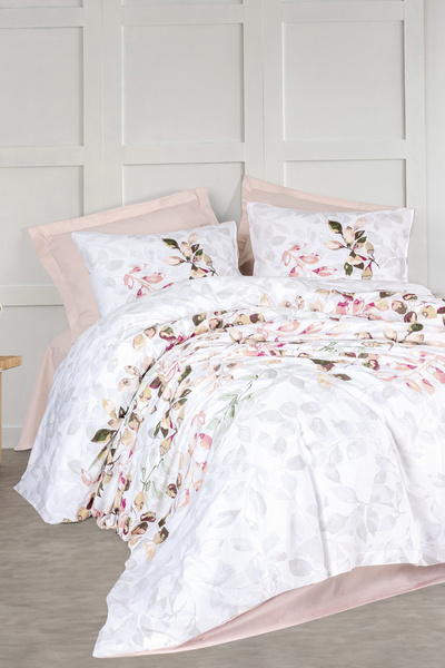 Cotton Box Modeline Single Duvet Cover Set Brice Beige