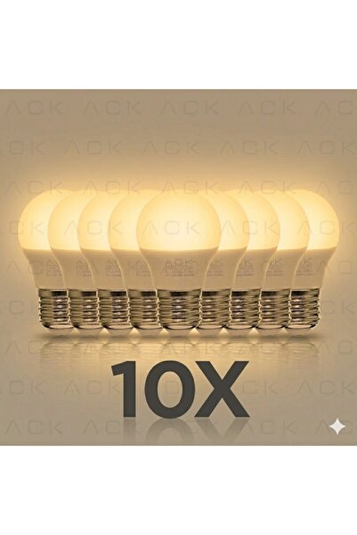 ACK TOP AMPUL 5W 3000K E27 50.000 SAAT KULLANIM ÖMRÜ 10 LU PAKET