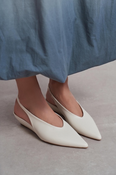 NİŞANTAŞI SHOES Γυναικεία παπούτσια με τακούνι Nino Beige με ματ λεπτομέρεια ...