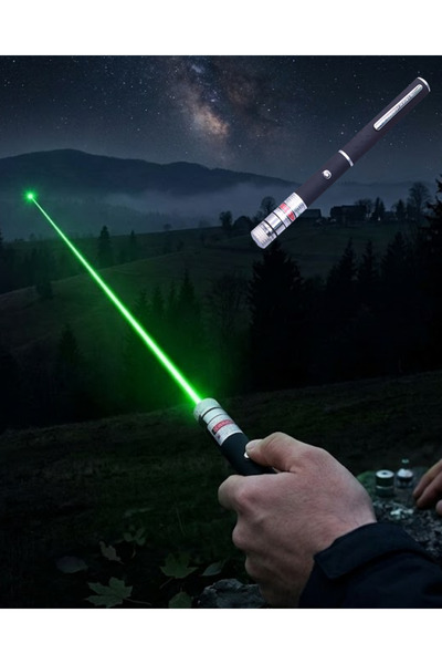 ErturkStore Yeşil Lazer Kalem Sunum ve Outdoor Kullanım İçin Güçlü Işın
