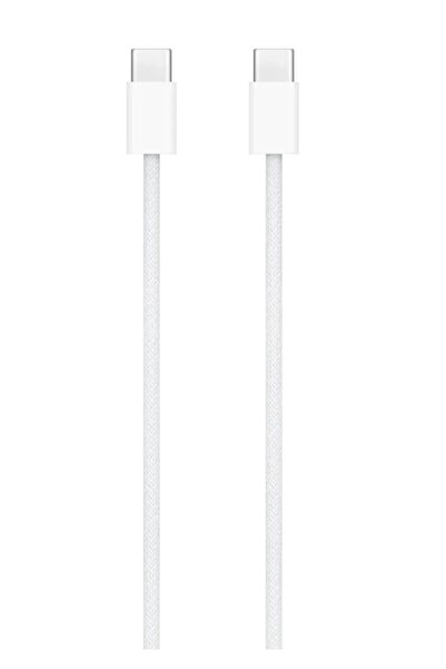 utechno iPhone 15 16 Pro Max Plus ve iPad Uyumlu Type-C Şarj Kablosu 1 Metre Örgü (Hasır) Hızlı Şarj Kablosu