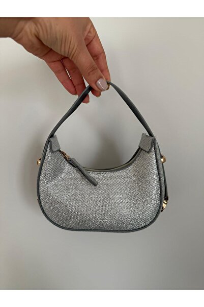 melecco Women's Silvery Mini Shoulder Bag with Straw Texture – Stylish Daily ...