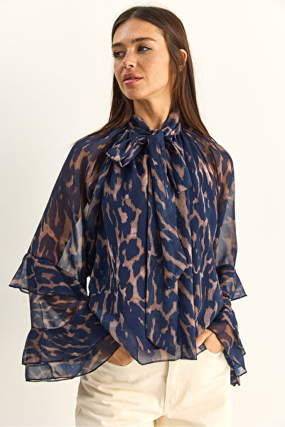 Bianco Lucci Μπλούζα - Ναυτικό μπλε - Ευθεία