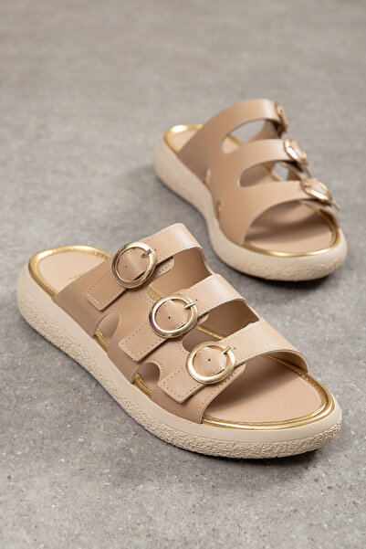 Mc vay Shoes 007 Ειδικής Παραγωγής Έξυπνες Γυναικείες Παντόφλες με Χρυσή Σόλα...