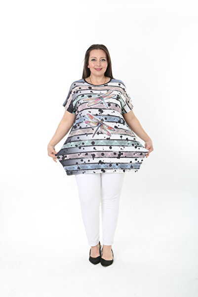 XL Modam ΓΥΝΑΙΚΕΙΟ ΤΟΥΝΙΚ ΜΕ ΨΗΦΙΑΚΗ ΕΚΤΥΠΩΣΗ ΚΟΝΤΟΜΑΝΙΚΟ ΜΕΓΑΛΟ ΜΕΓΕΘΟΣ