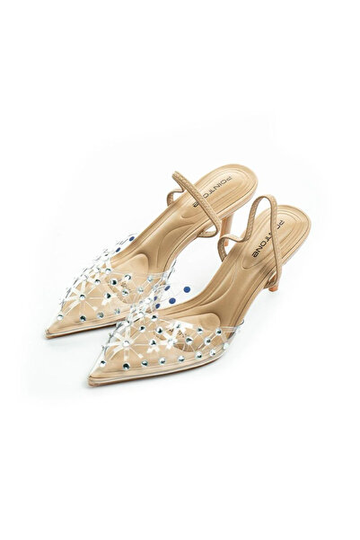 PointOne Elegant Stiletto Heel Shoe with Transparent Design
