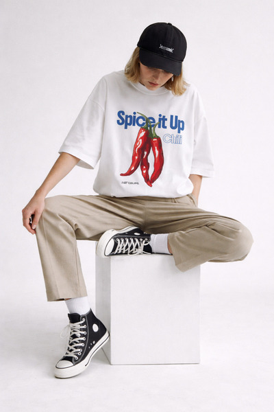 Vatkalimon Μπλουζάκι Unisex 100% βαμβακερό, με στρογγυλή λαιμόκοψη και στάμπα