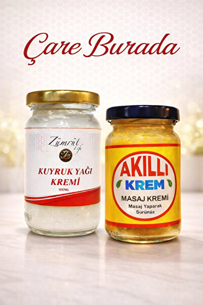 Çare Burada Akıllı Krem 100 Ml + Kuyruk Yağlı Masaj Kremi 100 Ml