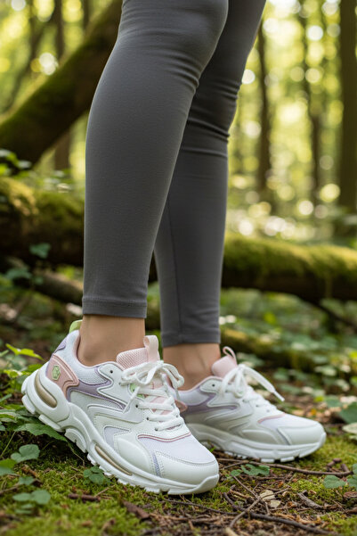 lumberjack NL-2155 Λευκά Γυναικεία Άνετα Καθημερινά Αθλητικά Παπούτσια