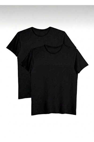 Bürke Σετ 2 ανδρικών/Unisex μπλουζών σε μαύρο χρώμα, 100% βαμβακερό, με λαιμό...