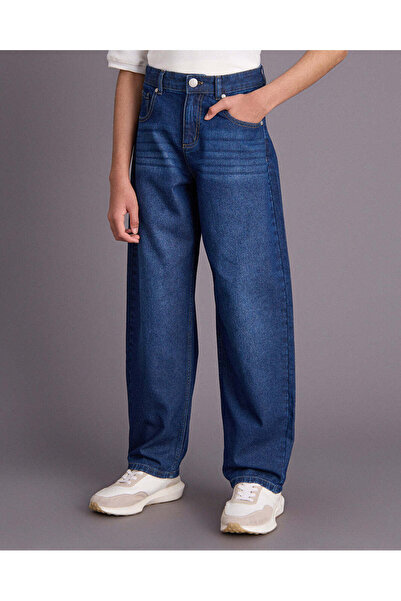 REDTAG Senior Boys Navy Baggy Jeans