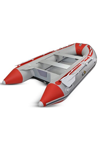 Fishika 370cm Kırmızı Alüminyum Taban Omurgalı Şişme Bot