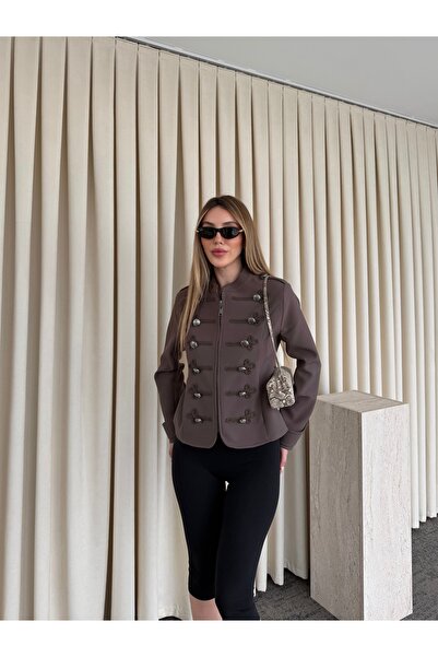 Laluvia Καφέ Μπλέιζερ Ναπολέοντα - 9729