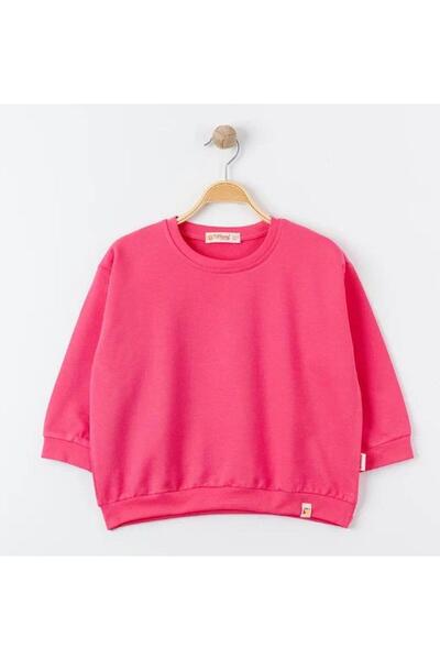 Tiffany Sweatshirt Oversize Theme Fuşya
