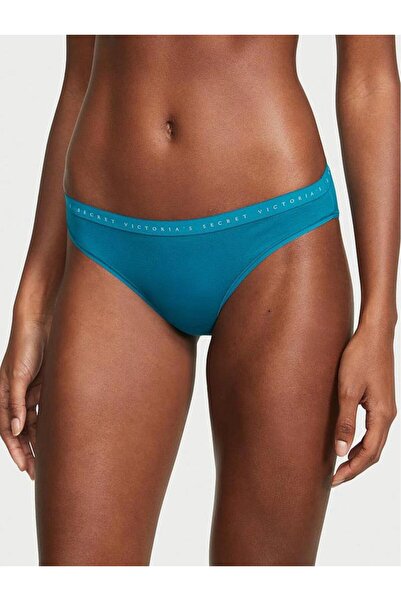 Victoria's Secret Τιρκουάζ εσώρουχα με ταινία με λογότυπο