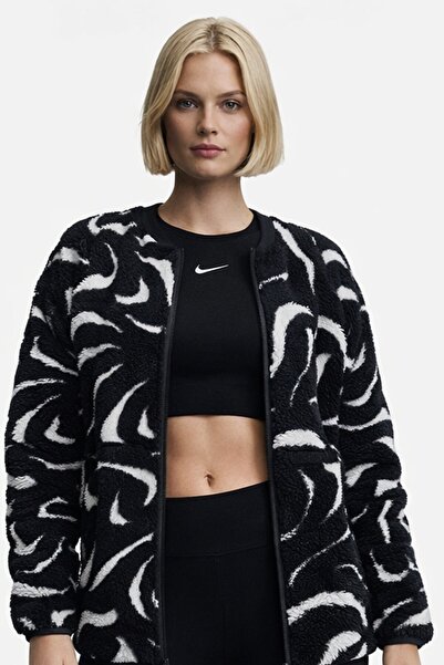 Nike Αθλητικά Ενδύματα Άνετο Γυναικείο Μπουφάν Θερμικής Εφαρμογής με Χαλαρή Γ...