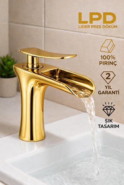 LPD LAVABO BATARYASI ŞELALE-PARLAK GOLD