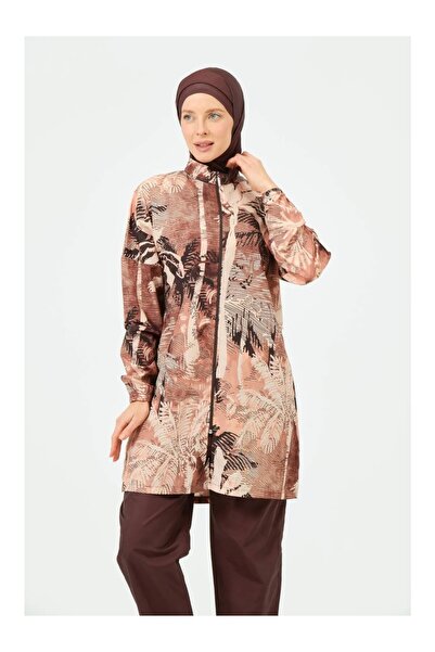 ALFASA Μαγιό Hijab με σχέδιο Palm Tree