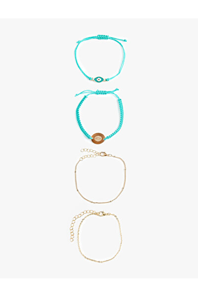 Koton Stone Detailed 4-Piece Bracelet Set