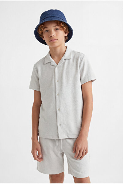 PAULMARK Πουκάμισο με κουβανέζικο γιακά για αγόρια