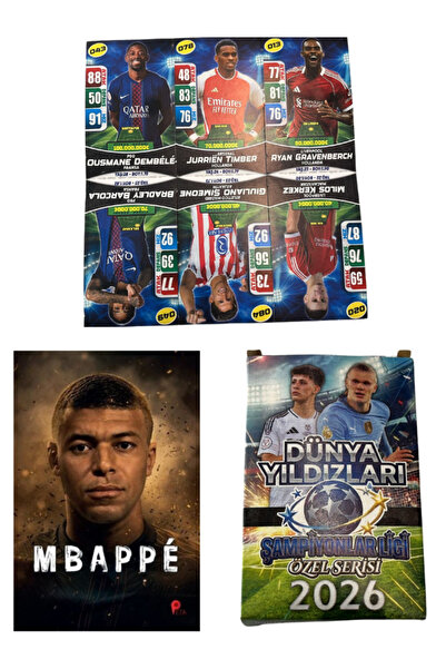 peta kitap Kylian Mbappé - (POSTER, AYRAÇ DÜNYA YILDIZLARI ŞAMPİYONLAR LİGİ Ö...