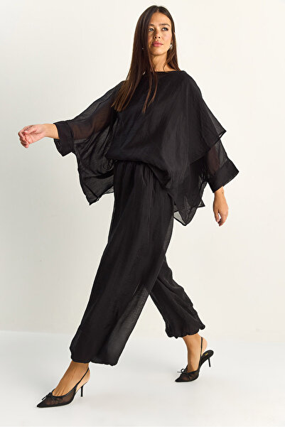 Bianco Lucci Σετ δύο τεμαχίων - Μαύρο - Regular