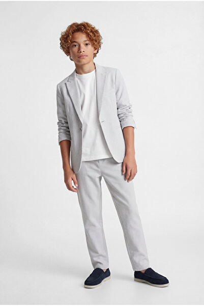 PAULMARK Παντελόνι - Γκρι - Ασύμμετρη