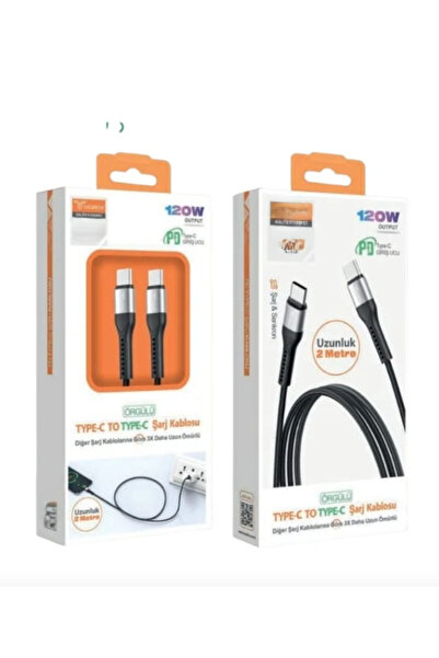 inteknoloji İp.honne 15 15 pro 16 16 pro Uyumlu 2METRE Ultr Hızlı 120W Type-C Type C Sarj Kablosu