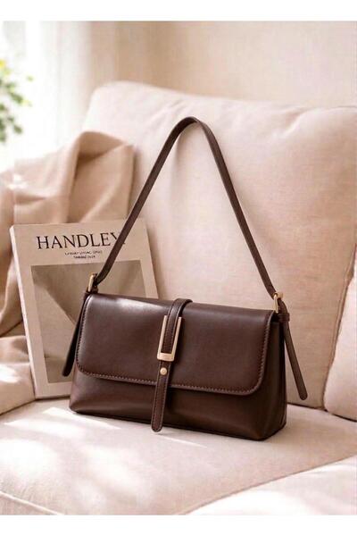 Handley Τσάντα ώμου - Καφέ - Ψεύτικο δέρμα