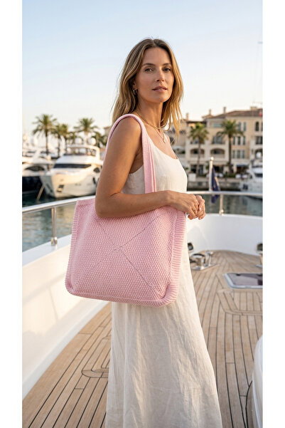 Sea Style Πλεκτή τσάντα παραλίας