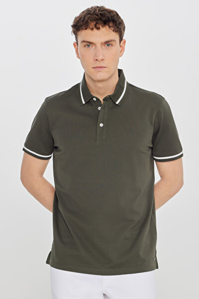 ALTINYILDIZ CLASSICS Κοντομάνικο polo - Χακί - Κανονική εφαρμογή
