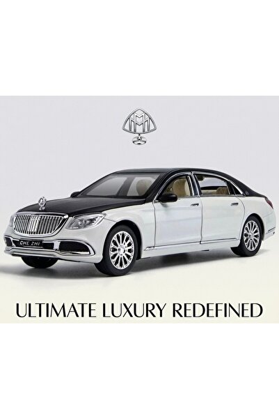 lunacs toys Maybach S600 Lüks Klasik Model Araba - Koleksiyonluk Die-Cast Oyu...