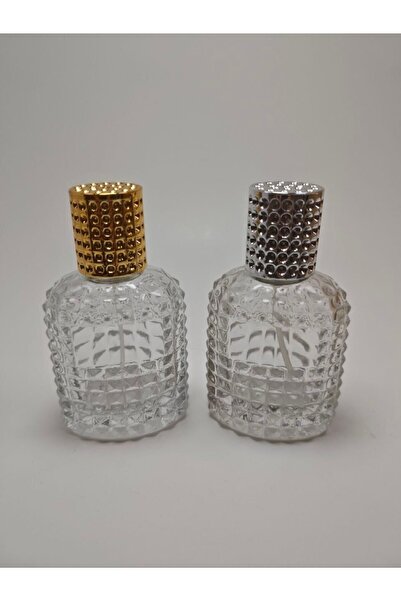 ANADOLU PARFÜM Premium Geometrik Kesim Cam Parfüm Şişesi Seti - 50 ml x 2 Ade...