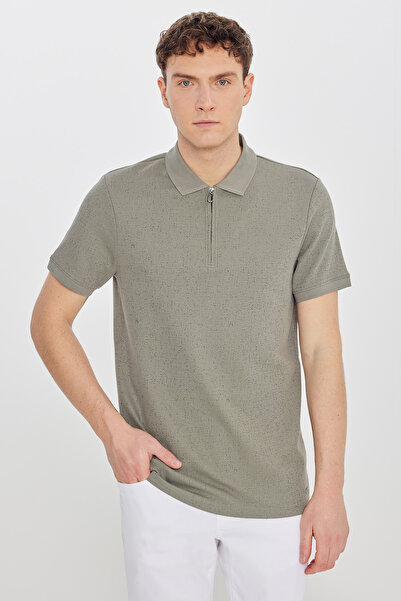 ALTINYILDIZ CLASSICS Κοντομάνικο polo - Χακί - Στενή εφαρμογή