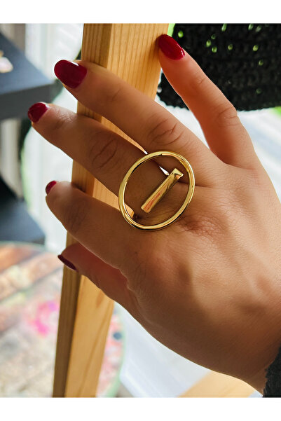 ACAR TAKI Adjustable Gold Color Round Design Ring Acr0099