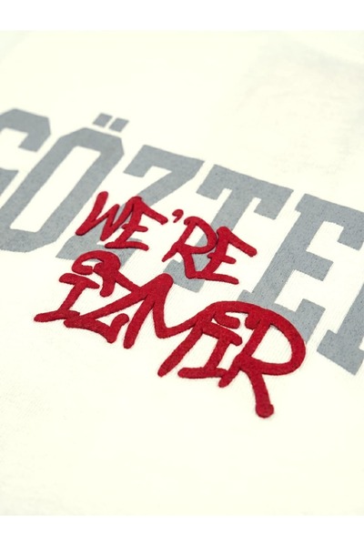 GOZGOZ Göztepe We're İzmir Ekru Tişört
