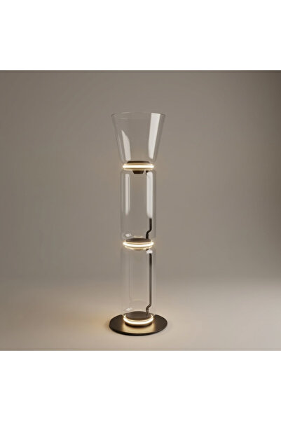 Majestic Home Ramila Modern Glass Floor Lamp - Majestic Ramila Floor Lamp