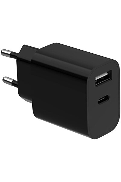 Gembird Καθολικός φορτιστής USB 2 θυρών A+C 2.4A μαύρος