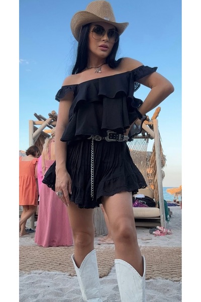 MERAKI MODE Καλοκαιρινό σετ από βαμβακερό σιφόν