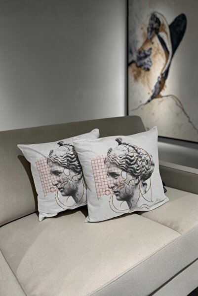 ÖZDAĞ HOME CONCEPT Figured Throw Pillow Cover - (Set of Two)