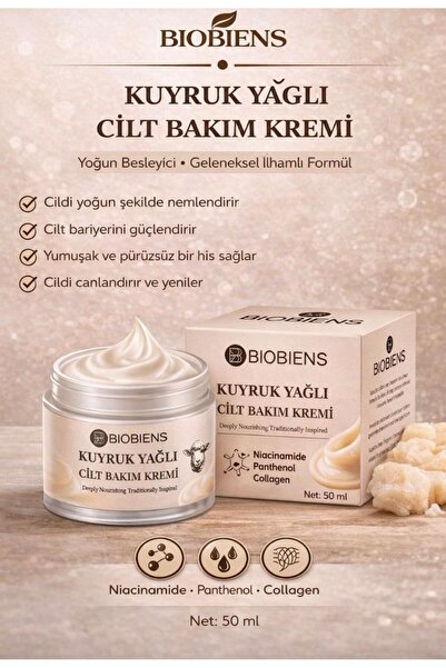 Biobiens Kuyruk Yağlı Cilt Bakım Kremi 50 Ml