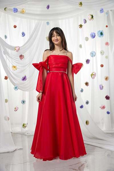 Kanilla Evening Dress 10-15 Years Old Red