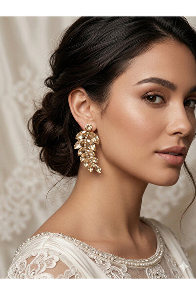 ESPEREST Elagant Model Wedding Bridal Earrings Evening Dress Costume Earrings