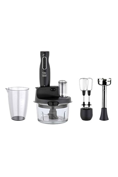 Fakir Mr. Chef Quadro 2000W Antrasit – 1500 ml Cam Hazneli Doğrayıcı, Paslanm...