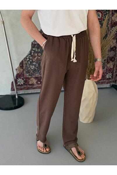 Wear Up Ανδρικό Εισαγόμενο Πλενόμενο Λινό Παντελόνι