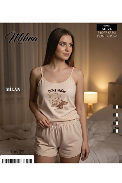 askılı şortlu pijama takımı