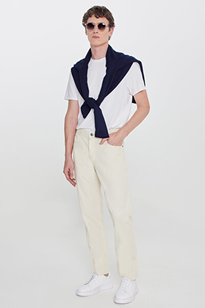 ALTINYILDIZ CLASSICS بنطلون رجالي من القطن الحجري بقصة ضيقة و5 جيوب وقابل للتمدد