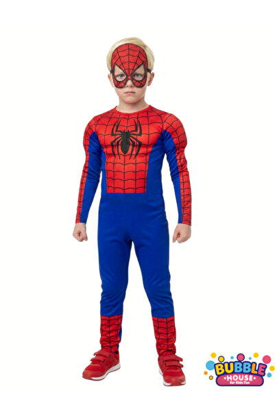 BUBBLE HOUSE FOR KİDS FUN Spiderman kostümü kaslı çocuk Örümcek adam Kaslı ko...